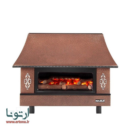 بخاری گازی شومینه ای نیک کالا 28000 مدل زرین MC28 صورتی