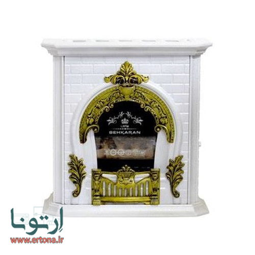 بخاری گازی بهکاران پرنس 36000 سفید طلایی