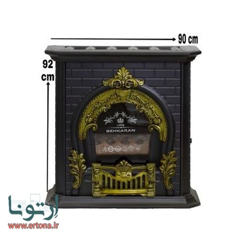 بخاری گازی بهکاران مدل پرنس 36000 مشکی