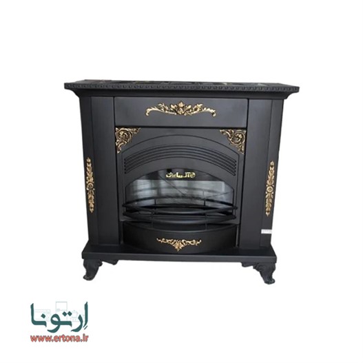 بخاری گازی شومینه دکوراتیو آزمایش مدل ونوس 24000 مشکی