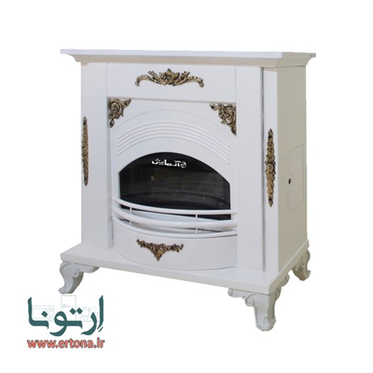 بخاری گازی شومینه دکوراتیو آزمایش مدل ونوس 24000 سفید