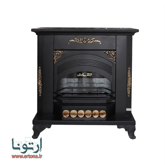 بخاری گازی شومینه دکوراتیو آزمایش مدل ونیز 24000 مشکی