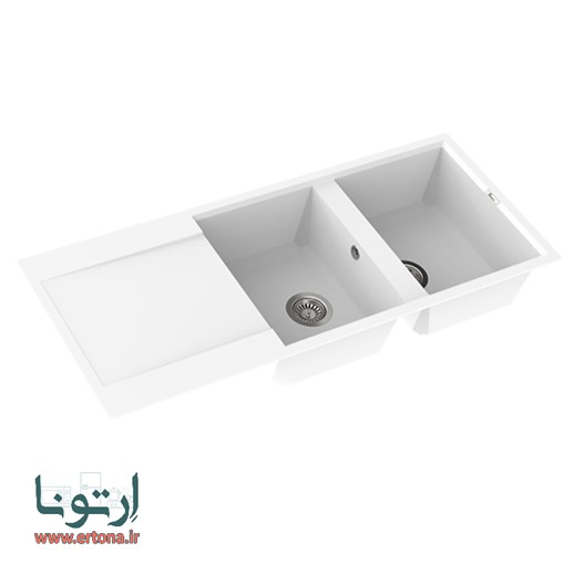 سینک گرانیتی بیمکث مدل 4604 سفید توکار