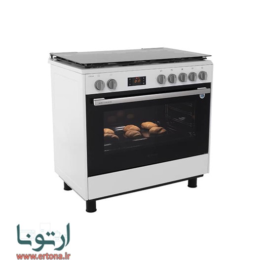 اجاق گاز 5 شعله فر دار اسنوا نما استیل آدرینا کلاسیک مدل SGC5-3101N