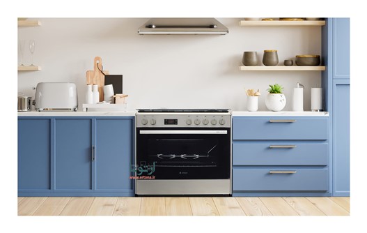 اجاق گاز 5 شعله فر دار اسنوا نما استیل آدرینا کلاسیک مدل SGC5-3101N