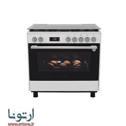 اجاق گاز 5 شعله فر دار اسنوا نما استیل آدرینا کلاسیک مدل SGC5-3101N