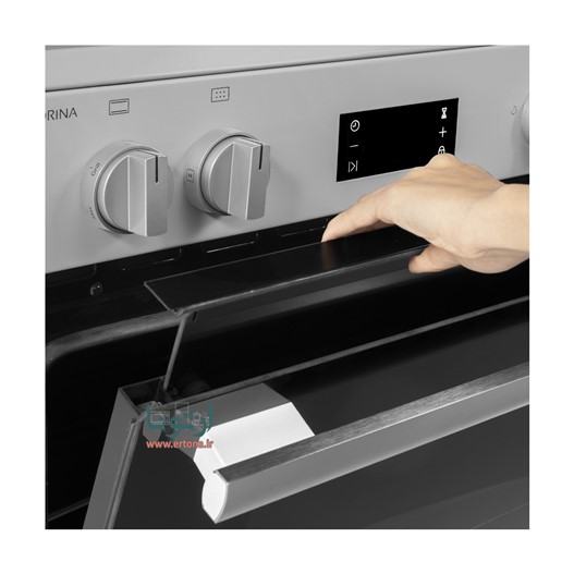 اجاق گاز 5 شعله فر دار اسنوا نما استیل آدرینا کلاسیک مدل SGC5-3101N