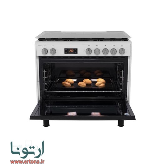 اجاق گاز 5 شعله فر دار اسنوا نما استیل آدرینا کلاسیک مدل SGC5-3101N