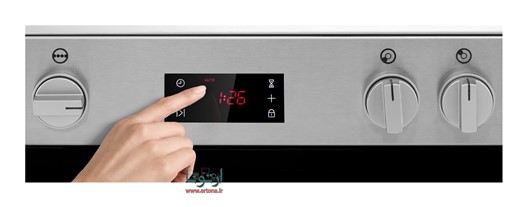 اجاق گاز 5 شعله فر دار اسنوا نما استیل آدرینا کلاسیک مدل SGC5-3101N