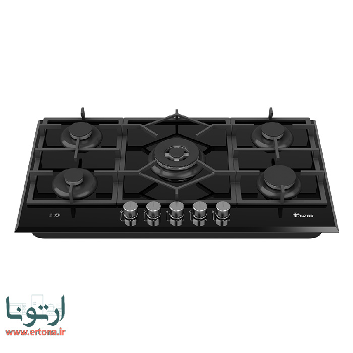 اجاق گاز شیشه‌ای ۵ شعله داتیس مدل DG-585 - نمایندگی ارتونا