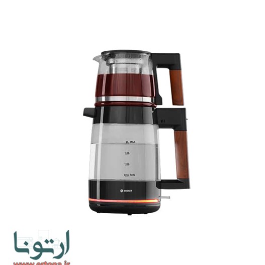 چای ساز شیشه ای اسنوا سری Lux مدل STM-GS1650BK