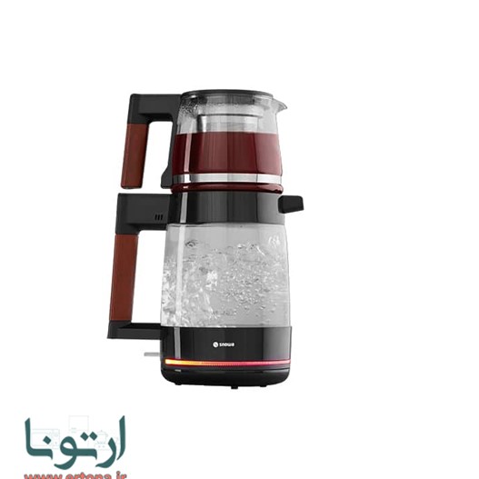چای ساز شیشه ای اسنوا سری Lux مدل STM-GS1650BK